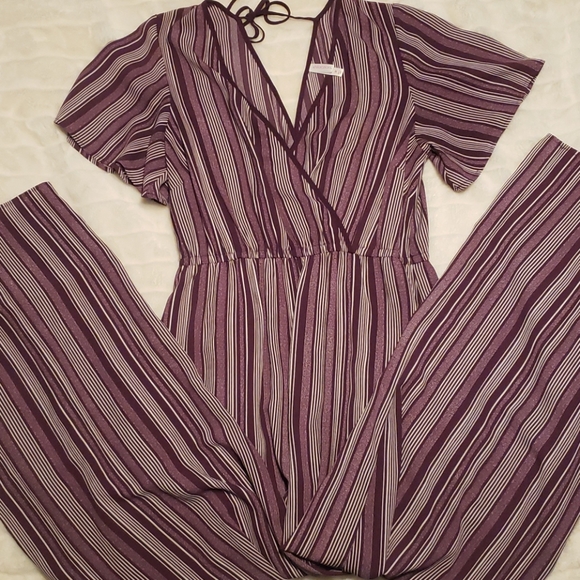 Xhilaration Pants - Xhilaration striped jumpsuit